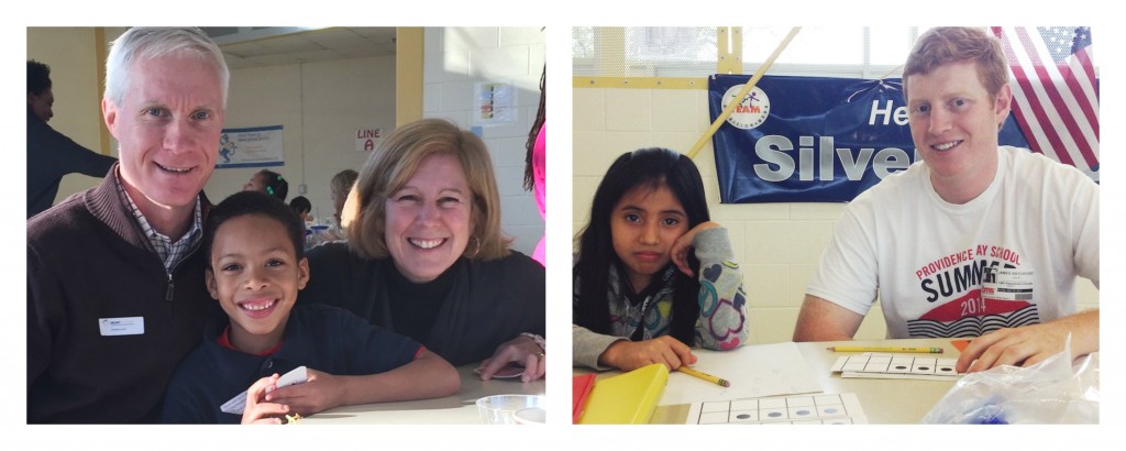 Jim, Denise and Walker Ratchford, Billingsville Leadership Academy, Heart Math Tutoring