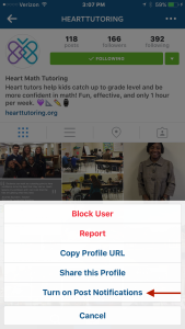 Heart Math Tutoring Instagram 