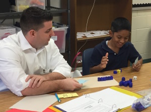 Heart Math Tutoring volunteer with student