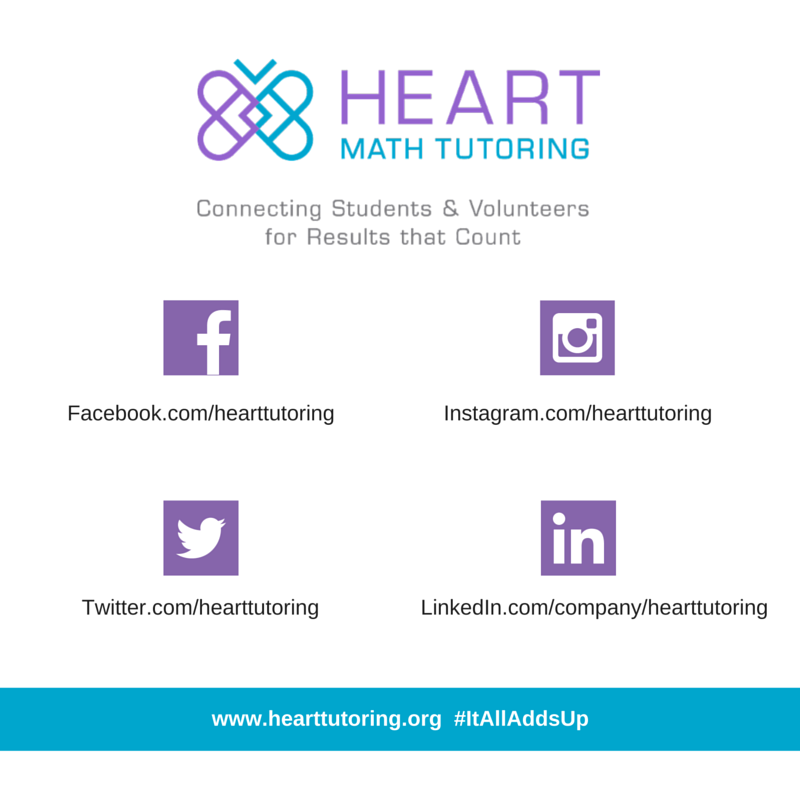 Heart Math Tutoring Social Media Channels